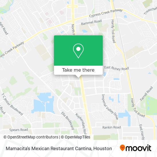 Mapa de Mamacita's Mexican Restaurant Cantina