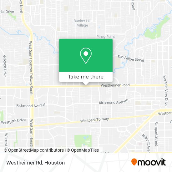 Mapa de Westheimer Rd