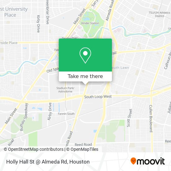 Holly Hall St @ Almeda Rd map