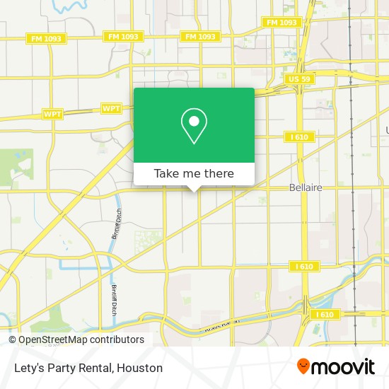 Mapa de Lety's Party Rental