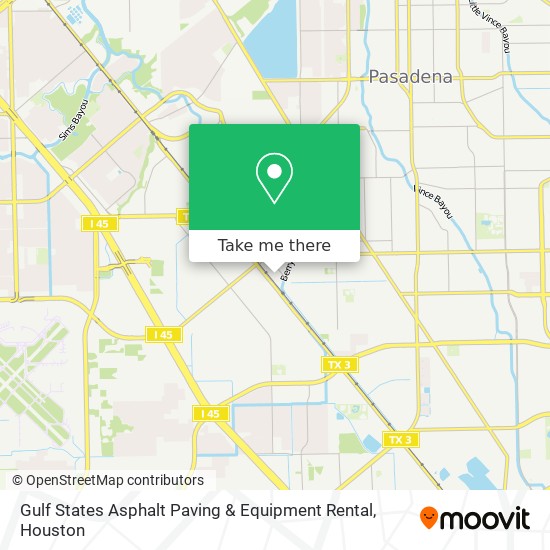 Mapa de Gulf States Asphalt Paving & Equipment Rental