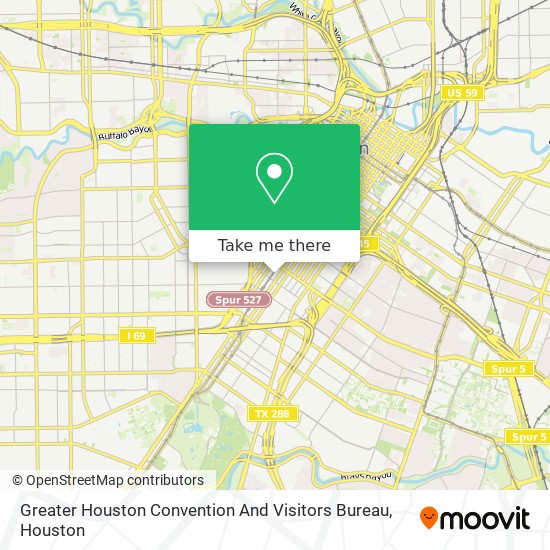 Greater Houston Convention And Visitors Bureau map