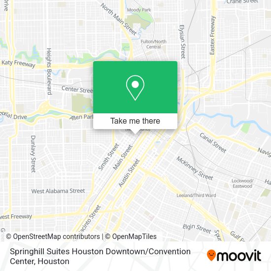 Springhill Suites Houston Downtown / Convention Center map