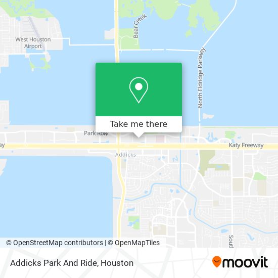 Addicks Park And Ride map