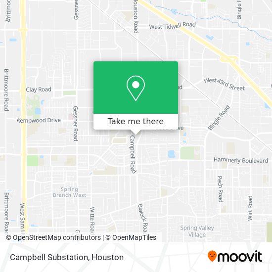 Mapa de Campbell Substation