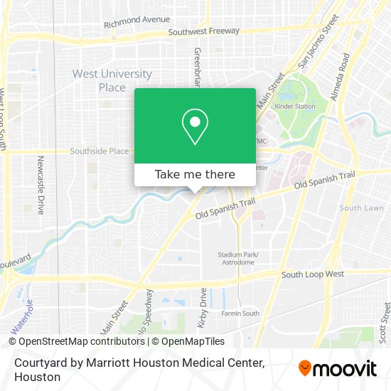 Courtyard by Marriott Houston Medical Center map