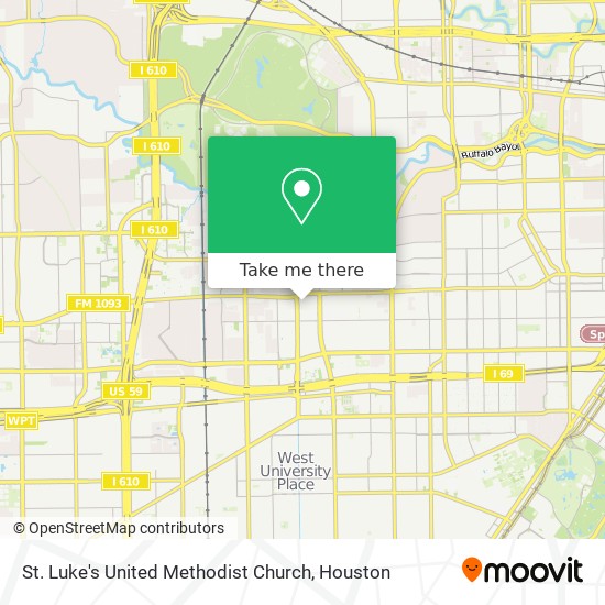 St. Luke's United Methodist Church map