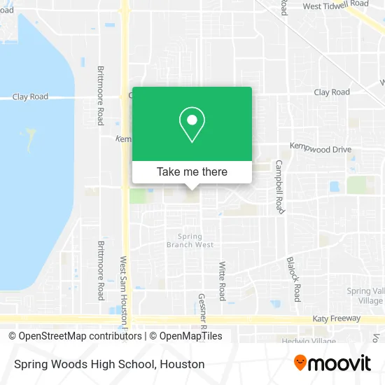 Spring Woods High School map