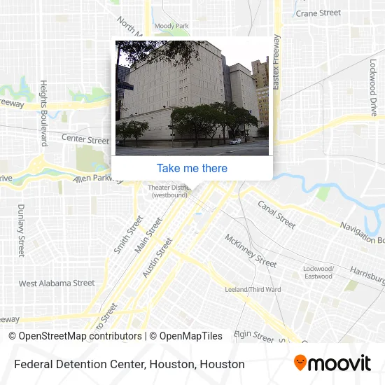 Federal Detention Center, Houston map