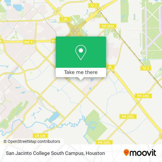 San Jac South Campus Map How To Get To San Jacinto College South Campus In Houston By Bus?