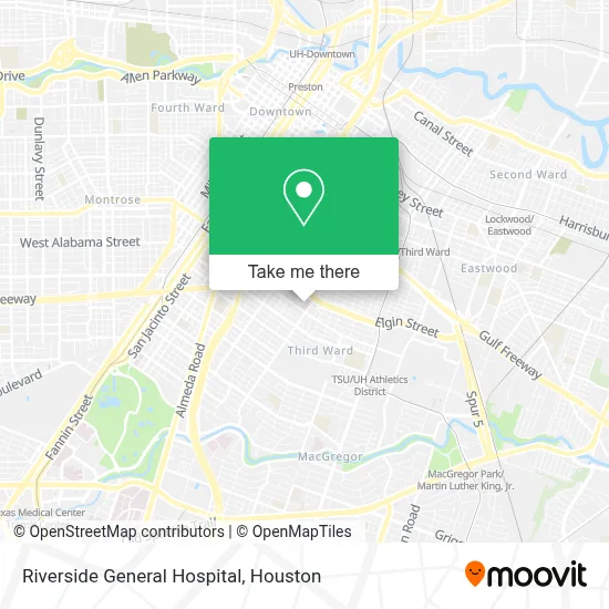 Riverside General Hospital map