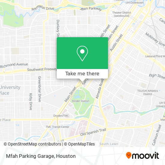 Mapa de Mfah Parking Garage