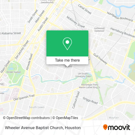 Wheeler Avenue Baptist Church map