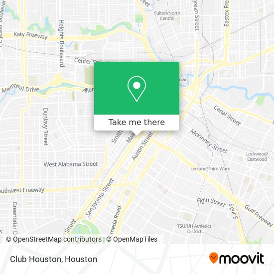 Club Houston map