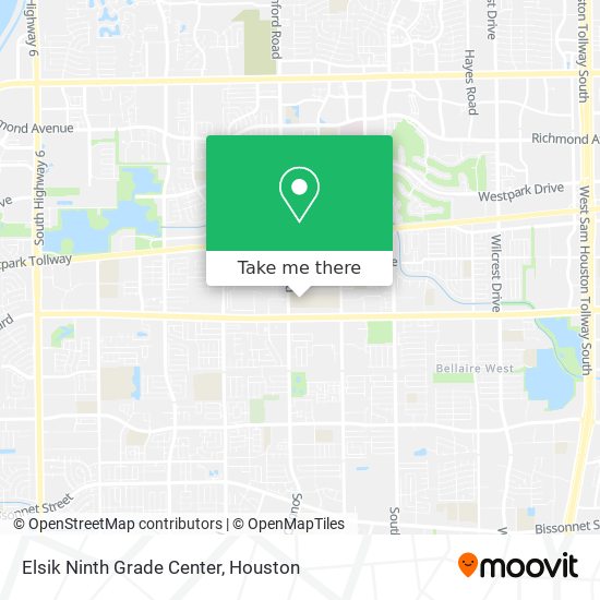 Elsik Ninth Grade Center map