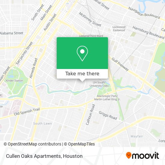 Cullen Oaks Apartments map