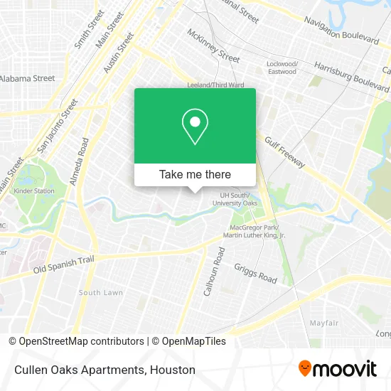 Cullen Oaks Apartments map