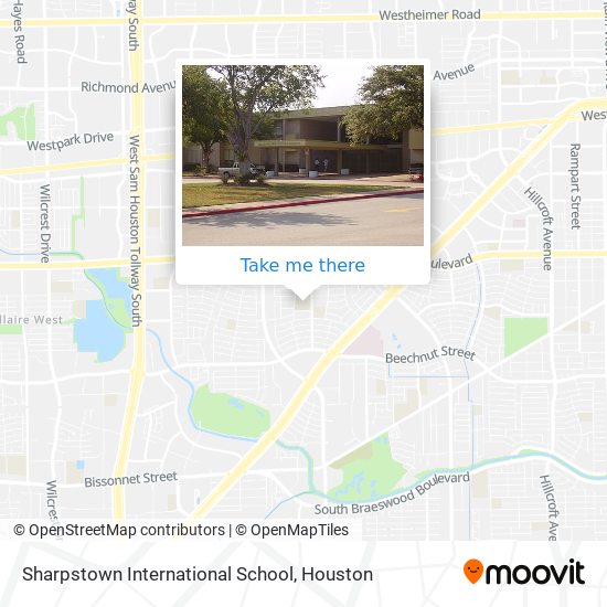 Mapa de Sharpstown International School