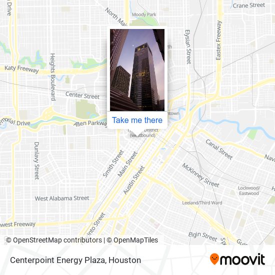 Centerpoint Energy Plaza map