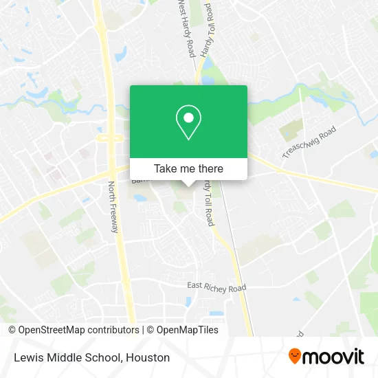 Mapa de Lewis Middle School