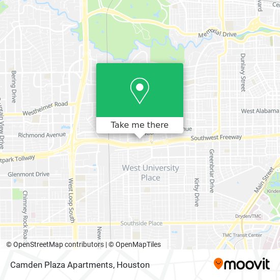 Mapa de Camden Plaza Apartments