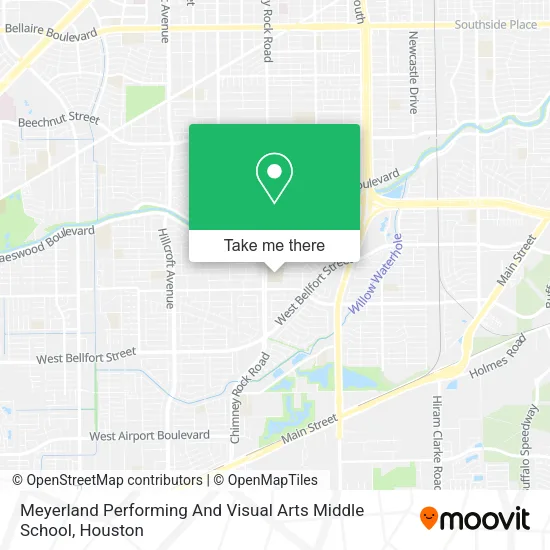 Meyerland Performing And Visual Arts Middle School map