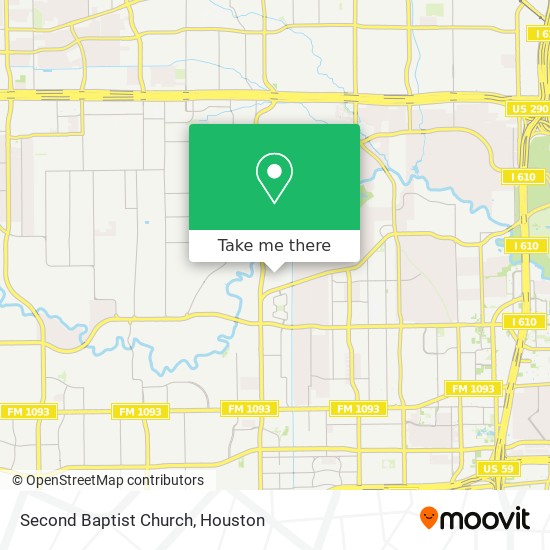 Mapa de Second Baptist Church