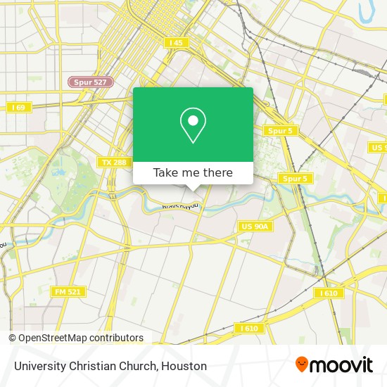 University Christian Church map