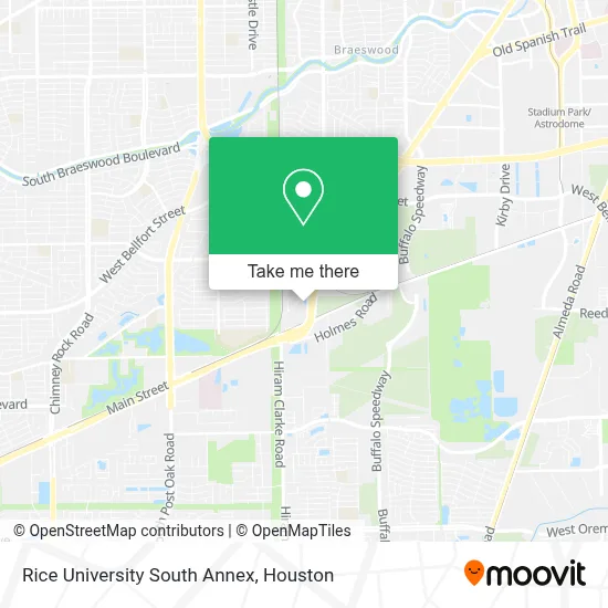 Rice University South Annex map