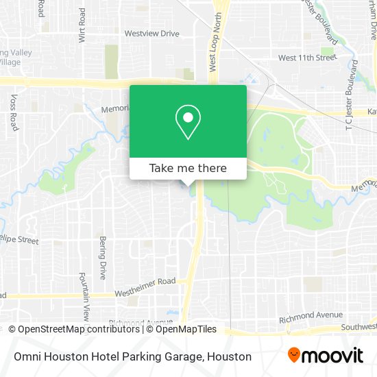 Mapa de Omni Houston Hotel Parking Garage