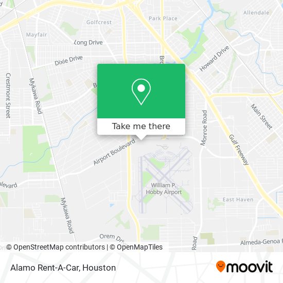 Alamo Rent-A-Car map