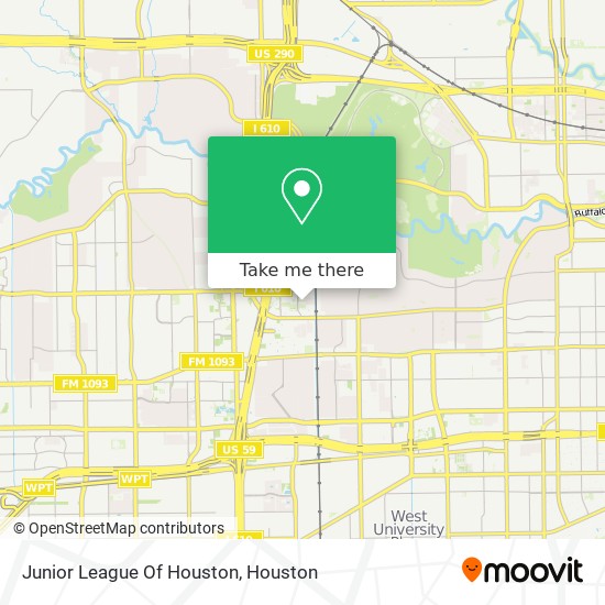 Junior League Of Houston map