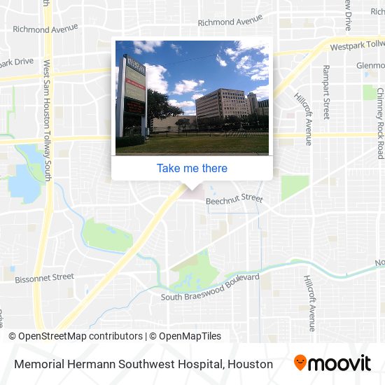 Memorial Hermann Southwest Hospital map