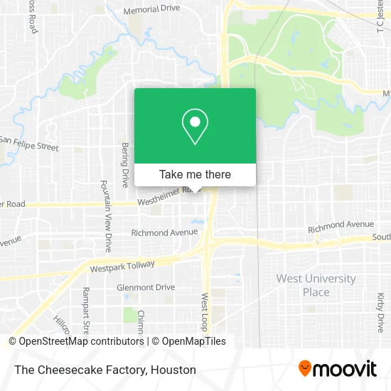 The Cheesecake Factory map