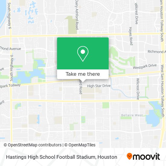 Hastings High School Football Stadium map