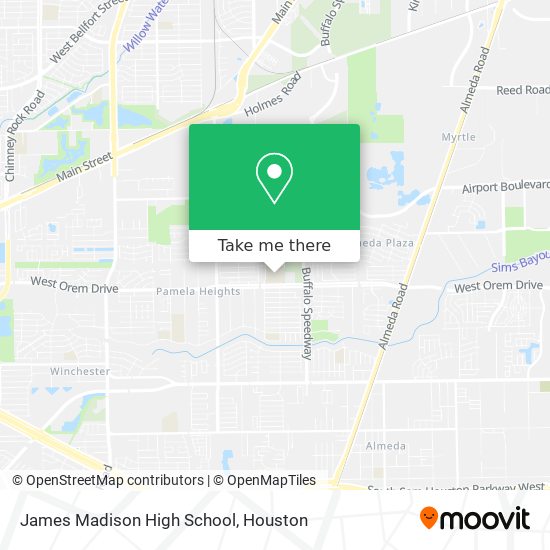 James Madison High School map