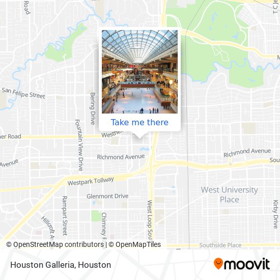 Houston Galleria map