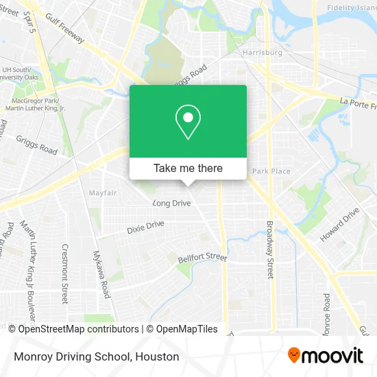 Monroy Driving School map