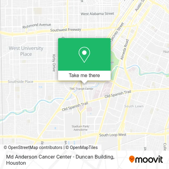 Md Anderson Cancer Center - Duncan Building map