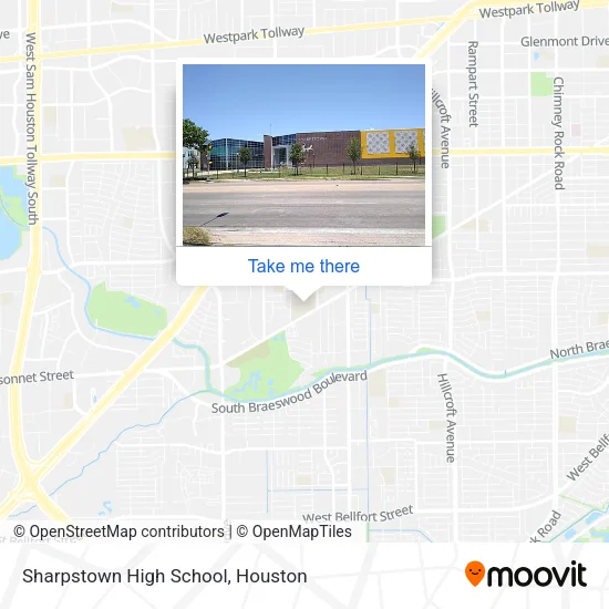 Sharpstown High School map