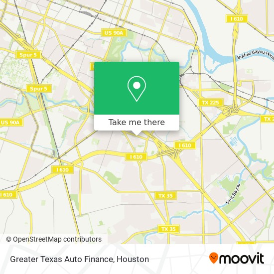Greater Texas Auto Finance map