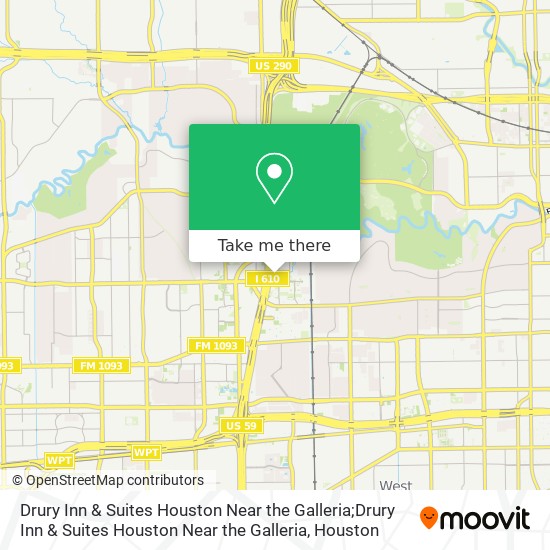 Drury Inn & Suites Houston Near the Galleria;Drury Inn & Suites Houston Near the Galleria map