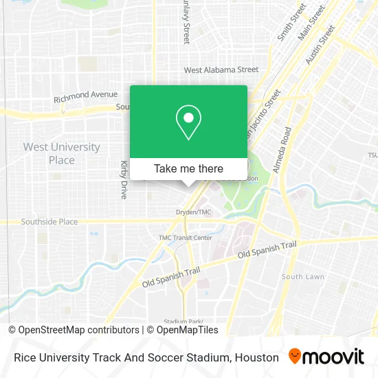 Rice University Track And Soccer Stadium map