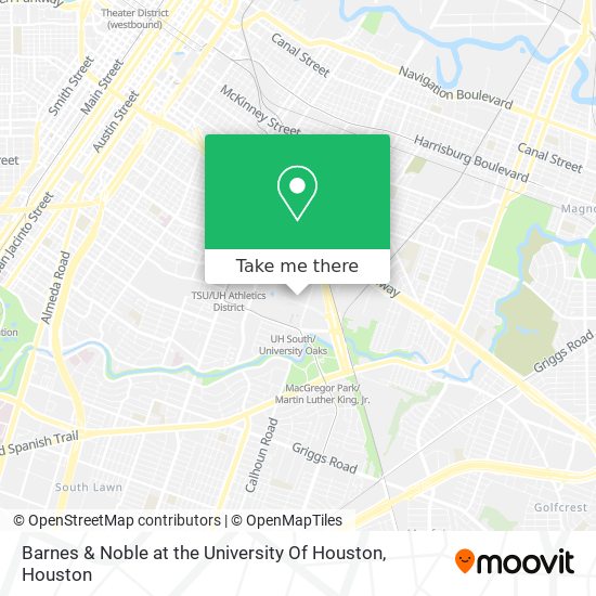 Barnes & Noble at the University Of Houston map