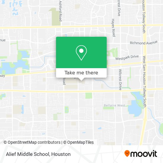 Alief Middle School map