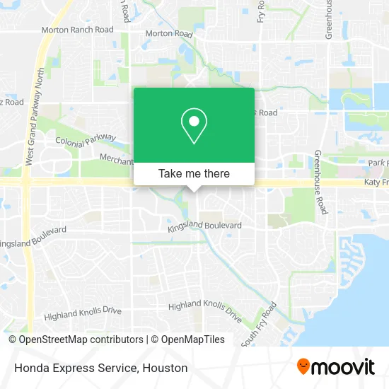 Honda Express Service map
