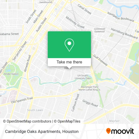 Mapa de Cambridge Oaks Apartments