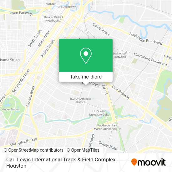 Carl Lewis International Track & Field Complex map