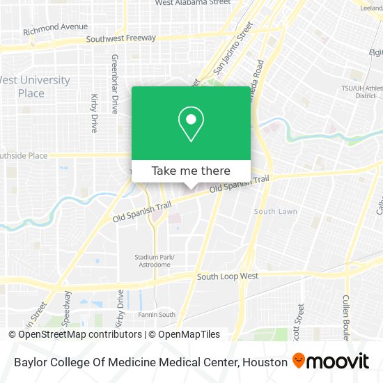 Mapa de Baylor College Of Medicine Medical Center