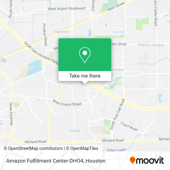 Mapa de Amazon Fulfillment Center-DHO4